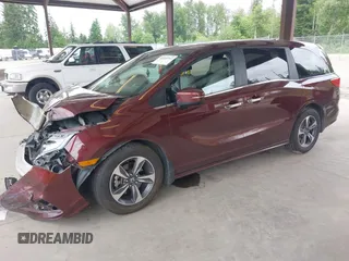 2019 Honda Odyssey Touring z VIN 5FNRL6H88KB030847, wystawiony jako IAAI lot #42433312 z przebiegiem Nie podano mil oraz . Historia ofert i sprzedaży dostępna na DreamBid. Obrazek 16.