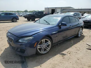 2015 BMW 6 Series 640i with VIN WBA6A0C57FGB53523, listed as a Copart auction lot 51296025 with Not Provided miles and Clean Title. Bid and sale history available at carsss.com. Image 1.