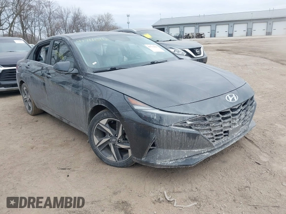 2021 Hyundai Elantra Limited with VIN 5NPLP4AG5MH013069, listed as a IAAI auction lot 41711016 with 43,769 mi miles and . Bid and sale history available at DreamBid. Image 1.