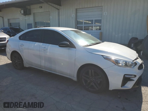 2021 Kia Forte GT-Line with VIN 3KPF34AD9ME283876, listed as a Copart auction lot 69724444 with 61,282 mi miles and Salvage Title. Bid and sale history available at carsss.com. Image 4.