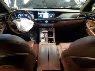 2020 Genesis G90 3.3T Premium with VIN KMTF34PA8LU081156, listed as a Copart auction lot 44808875 with 53,629 mi miles and Salvage Title. Bid and sale history available at carsss.com. Image 8.