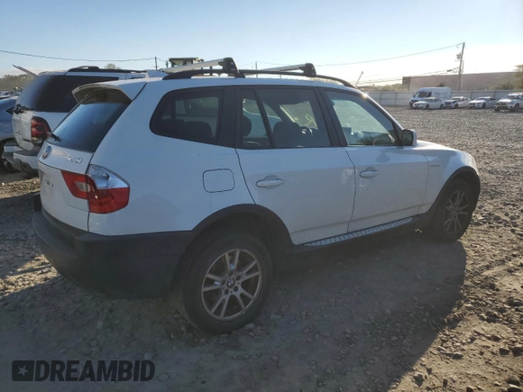 2005 BMW X3 2.5i with VIN WBXPA73415WC52398, listed as a Copart auction lot 75191574 with 204,347 mi miles and Clean Title. Bid and sale history available at carsss.com. Image 3.