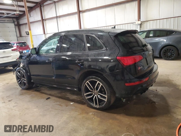 2017 Audi SQ5 Premium Plus with VIN WA1CCAFP7HA100322, listed as a Copart auction lot 45464645 with 65,793 mi miles and Salvage title. Bid and sale history available at DreamBid. Image 2.