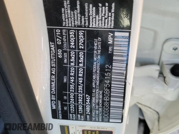 2011 Mercedes-Benz GLK 350 with VIN WDCGG8HB0BF541512, listed as a Copart auction lot 74757634 with 98,388 mi miles and Salvage Title. Bid and sale history available at DreamBid. Image 13.