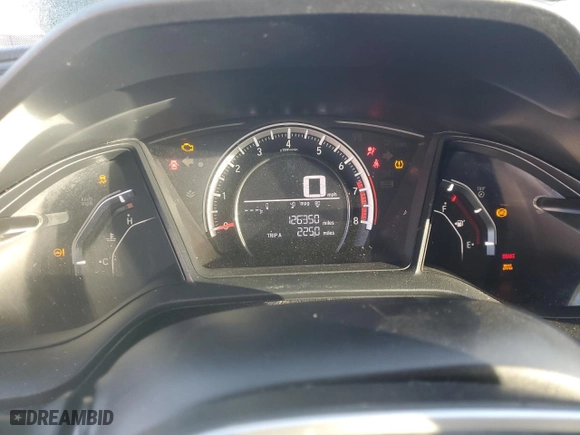 2018 Honda Civic Sedan LX with VIN 2HGFC2F57JH561472, listed as a Copart auction lot 52611235 with 126,350 mi miles and Clean Title. Bid and sale history available at carsss.com. Image 9.