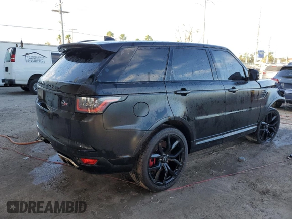 2021 Land Rover Range Rover Sport SVR with VIN SALWZ2RE8MA789212, listed as a Copart auction lot 75075584 with 42,192 mi miles and Salvage Title. Bid and sale history available at DreamBid. Image 3.