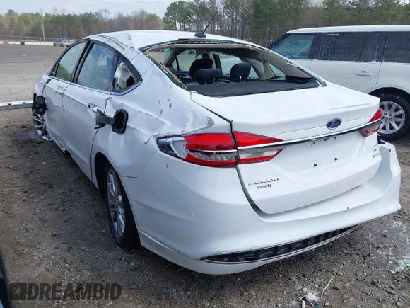 2017 Ford Fusion SE with VIN 3FA6P0H77HR148445, listed as a IAAI auction lot 41845087 with 186,384 mi miles. Bid and sale history available at carsss.com. Image 3.