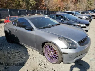 2007 Infiniti G35 Coupe with VIN JNKCV54E17M902823, listed as a Copart auction lot 78469454 with 0 mi miles and Salvage Title. Bid and sale history available at carsss.com. Image 4.
