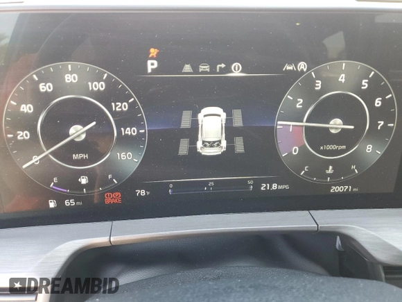 2024 Kia Telluride SX X-Line z VIN 5XYP5DGC5RG429097, wystawiony jako Copart lot #45996945 z przebiegiem 20 071 mil mil oraz Szkoda całkowita • Salvage title. Historia ofert i sprzedaży dostępna na DreamBid. Obrazek 9.