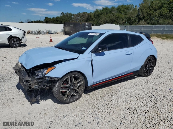 2021 Hyundai Veloster N with VIN KMHT36AH2MU010065, listed as a Copart auction lot 70975064 with 57,367 mi miles and Clean Title. Bid and sale history available at carsss.com. Image 1.