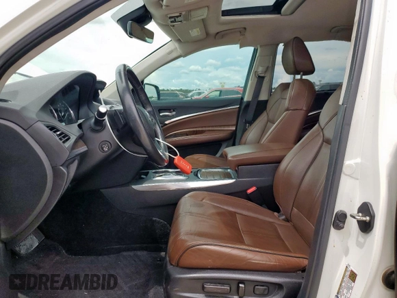 2017 Acura MDX Advance with VIN 5FRYD3H83HB010049, listed as a Copart auction lot 62385925 with 121,312 mi miles and Salvage title. Bid and sale history available at DreamBid. Image 7.
