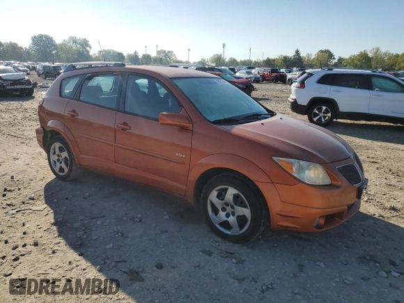 2005 Pontiac Vibe with VIN 5Y2SL63805Z463084, listed as a Copart auction lot 74287354 with 196,909 mi miles and Salvage Title. Bid and sale history available at carsss.com. Image 4.