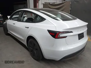 2024 Tesla Model 3 with VIN 5YJ3E1EA9RF836300, listed as a IAAI auction lot 41988009 with 9,989 mi miles. Bid and sale history available at carsss.com. Image 3.
