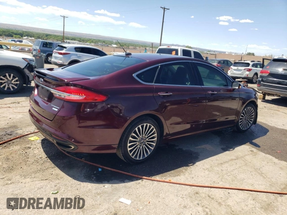 2017 Ford Fusion Titanium with VIN 3FA6P0K93HR114593, listed as a Copart auction lot 55650884 with 95,559 mi miles and Salvage Title. Bid and sale history available at carsss.com. Image 3.