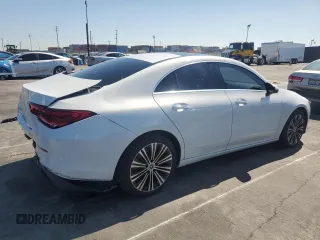2022 Mercedes-Benz CLA with VIN W1K5J4GB6NN311479, listed as a Copart auction lot 48395845 with 28,343 mi miles and Salvage Title. Bid and sale history available at carsss.com. Image 3.