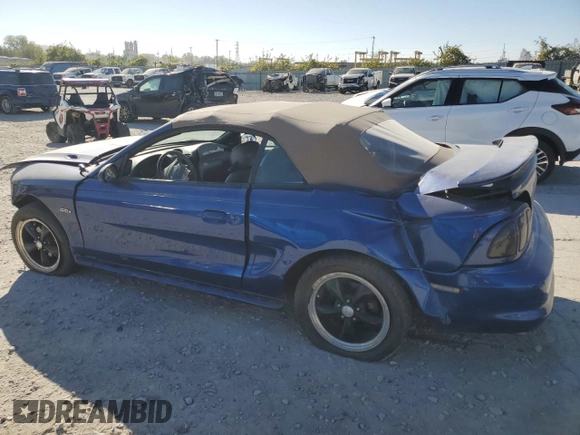 1996 Ford Mustang GT with VIN 1FALP45X8TF197447, listed as a Copart auction lot 76530964 with 151,445 mi miles and Salvage Title. Bid and sale history available at carsss.com. Image 2.