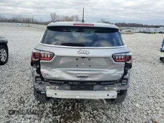 2022 Jeep Compass Altitude with VIN 3C4NJDBB5NT231527, listed as a Copart auction lot 80026874 with 15,664 mi miles and Non Repairable. Bid and sale history available at carsss.com. Image 6.