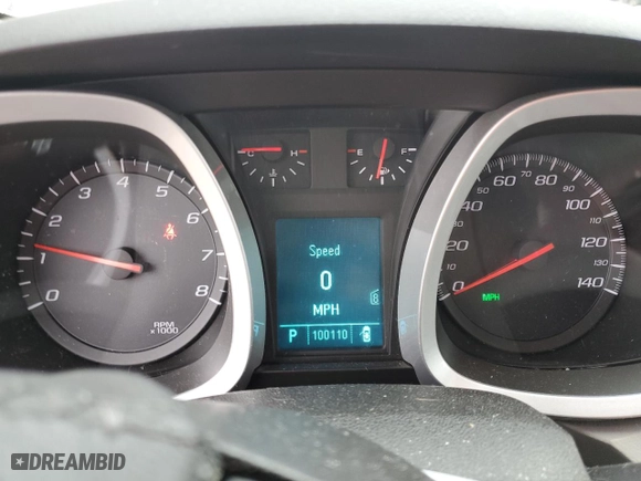2011 Chevrolet Equinox LT w/2LT with VIN 2CNFLNE55B6252125, listed as a Copart auction lot 52956085 with 100,110 mi miles and Salvage Title. Bid and sale history available at carsss.com. Image 9.