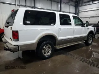 2002 Ford Excursion Limited z VIN 1FMNU43S22EB80551, wystawiony jako Copart lot #44629455 z przebiegiem 182 013 mil mil oraz Szkoda całkowita • Salvage title. Historia ofert i sprzedaży dostępna na DreamBid. Obrazek 3.