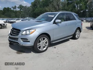 2015 Mercedes-Benz M 350 with VIN 4JGDA5JB0FA494676, listed as a Copart auction lot 55269695 with 90,547 mi miles and Salvage title. Bid and sale history available at DreamBid. Image 1.