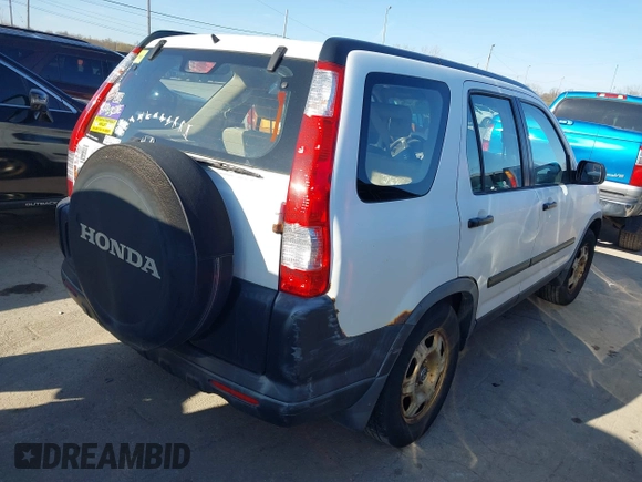 2006 Honda CR-V LX with VIN JHLRD78556C029217, listed as a IAAI auction lot 41986623 with 211,003 mi miles and . Bid and sale history available at carsss.com. Image 4.