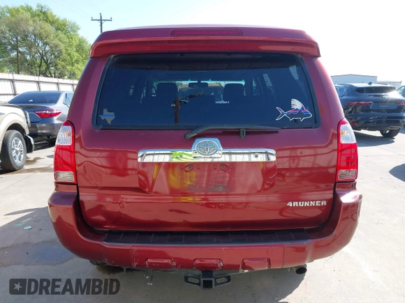 2006 Toyota 4Runner SR5 with VIN JTEZU14R568059478, listed as a IAAI auction lot 41865355 with 184,222 mi miles and . Bid and sale history available at DreamBid. Image 21.