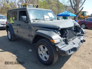 2021 Jeep Wrangler Unlimited Willys with VIN 1C4HJXDN4MW703859, listed as a IAAI auction lot 42071327 with 27,027 mi miles and . Bid and sale history available at DreamBid. Image 1.