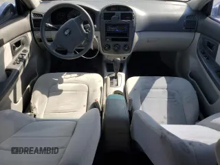 2006 Kia Spectra EX with VIN KNAFE121865277527, listed as a Copart auction lot 74613214 with 123,368 mi miles and Salvage Title. Bid and sale history available at carsss.com. Image 8.