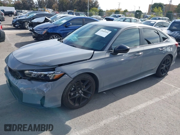 2025 Honda Civic Sport with VIN 2HGFE2F5XSH506137, listed as a IAAI auction lot 42045331 with 19,324 mi miles and . Bid and sale history available at DreamBid. Image 17.
