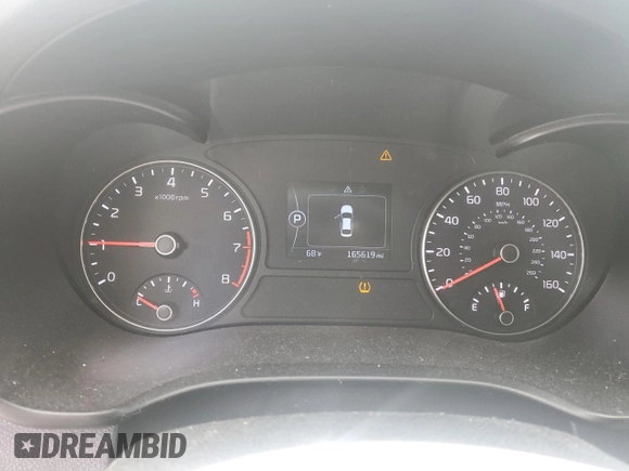 2016 Kia Optima LX with VIN 5XXGT4L35GG041185, listed as a Copart auction lot 50171935 with 165,619 mi miles and Salvage title. Bid and sale history available at DreamBid. Image 9.