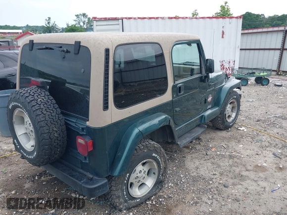 1999 Jeep Wrangler Sahara with VIN 1J4FY49S5XP482037, listed as a IAAI auction lot 42341723 with 161,081 mi miles and . Bid and sale history available at DreamBid. Image 4.