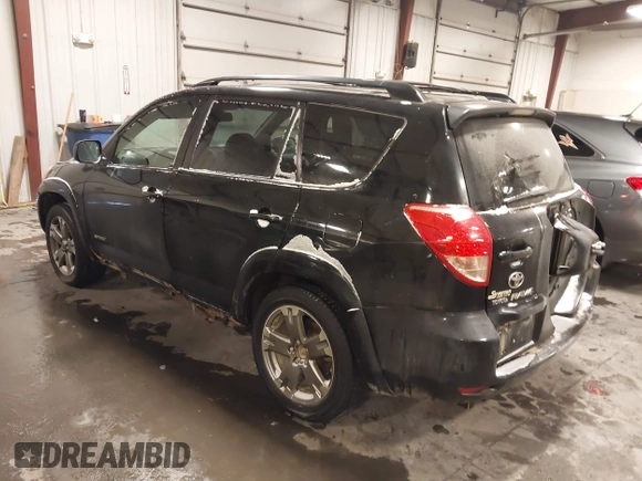 2008 Toyota RAV4 Sport with VIN JTMBK32V586043710, listed as a IAAI auction lot 41572523 with 242,290 mi miles. Bid and sale history available at carsss.com. Image 3.