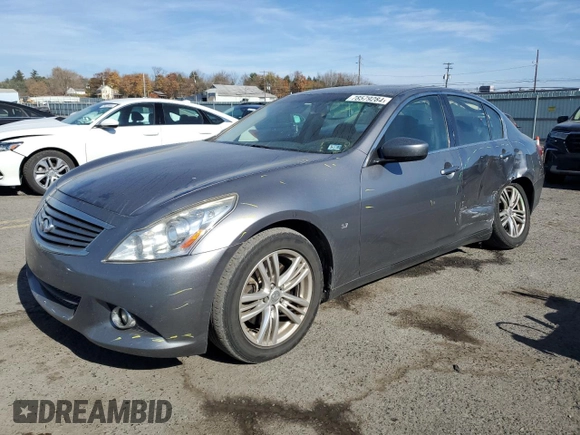 2015 Infiniti Q40 with VIN JN1CV6AR2FM650967, listed as a Copart auction lot 78579284 with 177,292 mi miles and Salvage Title. Bid and sale history available at DreamBid. Image 1.
