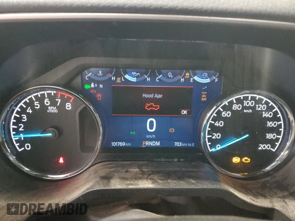 2022 Ford F-150 XL with VIN 1FTFW1E50NFB68972, listed as a Copart auction lot 52107315 with 101,769 mi miles and Clean Title. Bid and sale history available at DreamBid. Image 9.