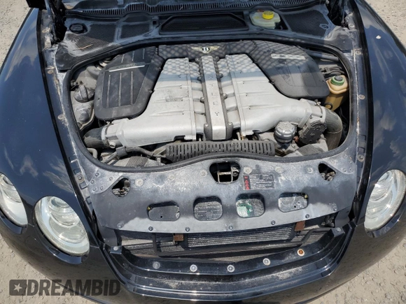 2007 Bentley Continental GT with VIN SCBDR33W97C045720, listed as a Copart auction lot 56370245 with 47,350 mi miles and Salvage Title. Bid and sale history available at DreamBid. Image 11.