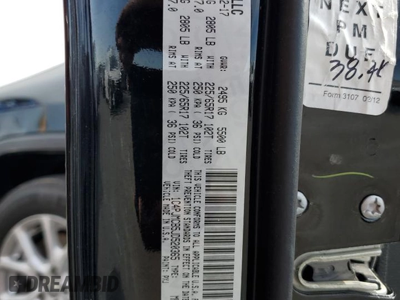 2018 Jeep Cherokee Latitude Tech Connect with VIN 1C4PJMCB5JD520365, listed as a Copart auction lot 53611414 with 110,229 mi miles and Salvage title. Bid and sale history available at DreamBid. Image 12.