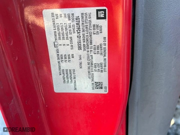 2013 GMC Savana Cargo Van with VIN 1GTW7FCA1D1153385, listed as a Copart auction lot 42986065 with 241,146 mi miles and Clean Title. Bid and sale history available at carsss.com. Image 10.
