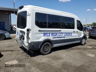 2020 Ford Transit Passenger XL z VIN 1FBAX2C8XLKA60992, wystawiony jako Copart lot #56517485 z przebiegiem 83 982 mil mil oraz Szkoda całkowita • Salvage title. Historia ofert i sprzedaży dostępna na DreamBid. Obrazek 3.