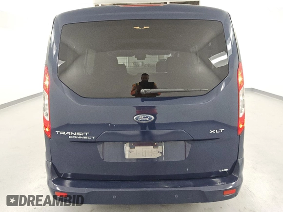 2019 Ford Transit Connect XLT with VIN NM0GE9F28K1392152, listed as a Copart auction lot 56197185 with 109,409 mi miles and Clean title. Bid and sale history available at DreamBid. Image 6.