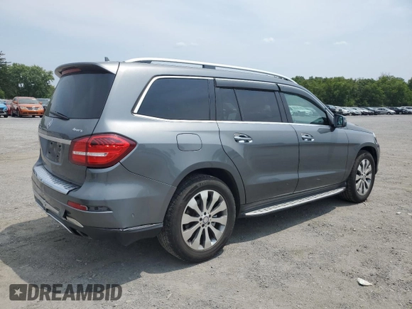 2017 Mercedes-Benz GLS 450 with VIN 4JGDF6EE1HA895474, listed as a Copart auction lot 64777564 with 98,525 mi miles and Salvage Title. Bid and sale history available at DreamBid. Image 3.
