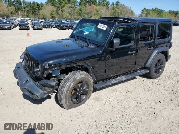 2021 Jeep Wrangler Unlimited Sport S с VIN 1C4HJXDN9MW870458, выставлен на аукционе Copart как лот 54887655 с пробегом 29 467 миль миль и Списание • Salvage title. История ставок и продаж доступна на DreamBid. Изображение 1.