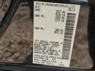 2016 Nissan Altima S with VIN 1N4AL3AP7GC284136, listed as a Copart auction lot 63447715 with Not provided miles and Salvage title. Bid and sale history available at DreamBid. Image 12.