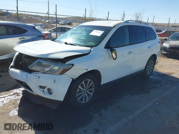 2016 Nissan Pathfinder S with VIN 5N1AR2MN7GC638875, listed as a IAAI auction lot 41996143 with 92,637 mi miles and . Bid and sale history available at DreamBid. Image 2.