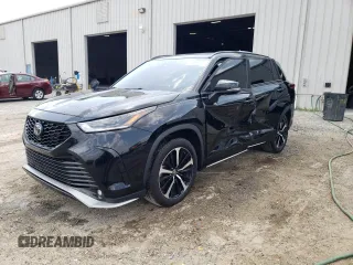 2021 Toyota Highlander XSE with VIN 5TDJZRBH5MS159536, listed as a Copart auction lot 58966675 with 87,817 mi miles and Non repairable. Bid and sale history available at DreamBid. Image 1.