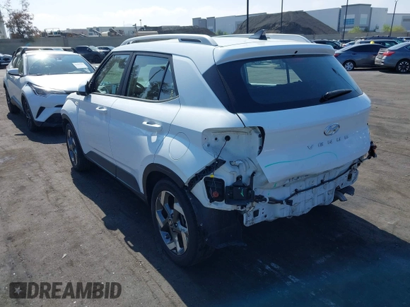 2022 Hyundai Venue Limited with VIN KMHRC8A3XNU185711, listed as a IAAI auction lot 42195088 with 31,957 mi miles and . Bid and sale history available at DreamBid. Image 3.