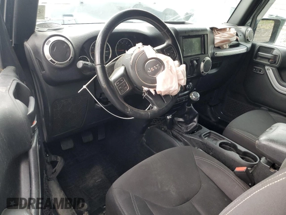 2017 Jeep Wrangler Sahara with VIN 1C4AJWBG5HL585280, listed as a Copart auction lot 54703555 with Not provided miles and Salvage title. Bid and sale history available at DreamBid. Image 8.