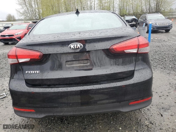 2017 Kia Forte LX with VIN 3KPFK4A71HE082735, listed as a Copart auction lot 52148795 with 0 mi miles and Salvage Title. Bid and sale history available at carsss.com. Image 6.