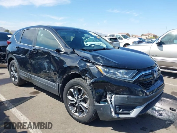 2021 Honda CR-V EX with VIN 5J6RW2H58ML001395, listed as a IAAI auction lot 41998269 with 64,860 mi miles. Bid and sale history available at carsss.com. Image 1.