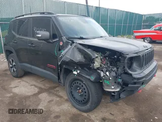 2019 Jeep Renegade Trailhawk with VIN ZACNJBC11KPJ86323, listed as a IAAI auction lot 42223287 with 91,501 mi miles and . Bid and sale history available at DreamBid. Image 1.