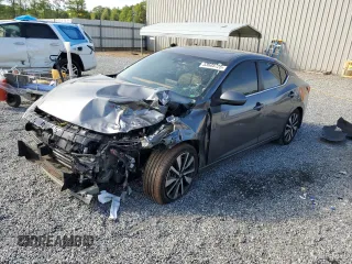 2021 Nissan Sentra SV with VIN 3N1AB8CVXMY301569, listed as a Copart auction lot 53605725 with 84,551 mi miles and Salvage title. Bid and sale history available at DreamBid. Image 1.